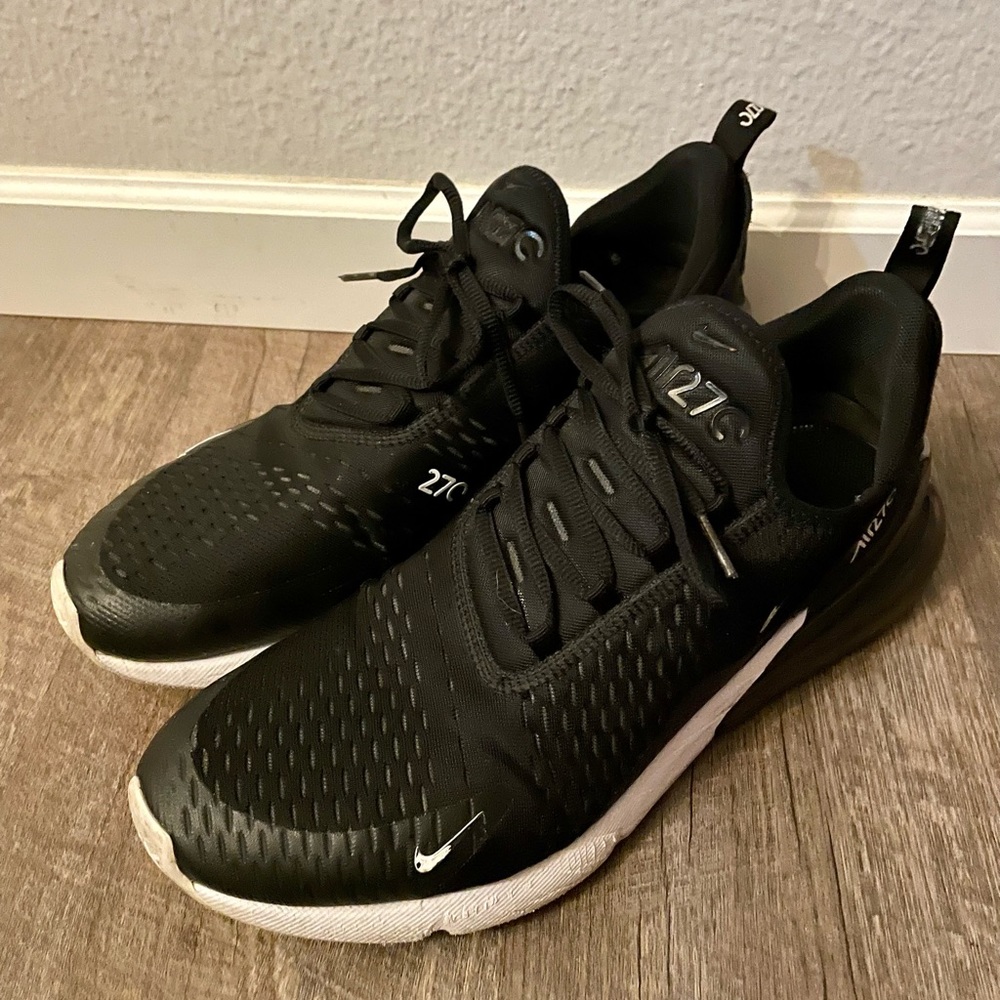 Nike Air Max 270 Black White Size 13